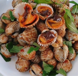 Sò huyết rang muối